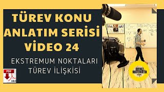 Türev Konu Anlatım Serisi Video 24 EKSTREMUM NOKTALARI TÜREV İLİŞKİSİ [upl. by Maridel258]