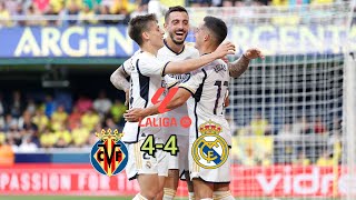 Real Madrid Results Villarreal CF vs Real Madrid 44 La Liga 202324 week 37 19052024 [upl. by Rondi]