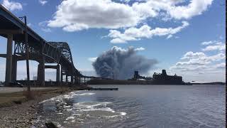 Husky Refinery Fire Superior WI [upl. by Spieler]