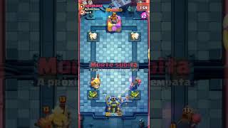 Deck de mega cavaleiro evoluído não aguentou o deck de pirotécnica supercell clashroyale shorts [upl. by Ymerrej]