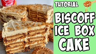 How to make no bake Biscoff cake tutorial Shorts [upl. by Ruthie]