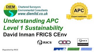 Understanding RICS APC Level 1 Sustainability Competency APC Expert Webinar [upl. by Junina]