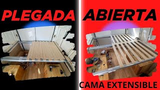 ✅🔥COMO HACER CAMA EXTENSIBLE FURGONETA CAMPER FACIL Y BARATO DE 190 X190 🫠😃🥳😴😴 [upl. by Leiand]