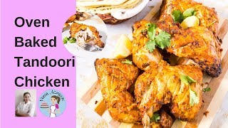 Oven Baked Tandoori Chicken Recipe  Indian Chicken Tandoori [upl. by Nolrac]