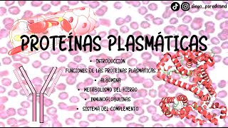 PROTEÍNAS PLASMÁTICAS METABOLISMO DEL HIERRO E INMUGLOBULINAS CAPÍTULO 52 BIOQUÍMICA DE HARPER [upl. by Pros]