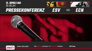 Pressekonferenz Spieltag 11 ESV Kaufbeuren vs EC Bad Nauheim [upl. by Yelwar]