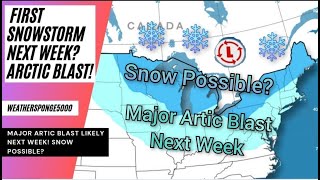 Snow Possible For MidwestNortheast Next Week Major Arctic Blast Expected [upl. by Finer]