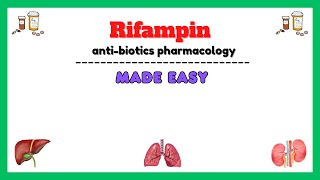 Rifampin anti TB drugs pharmacology antitubercular drugs pharmacology pharmacology made easy [upl. by Anaugal124]