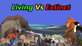 Living vs Extinct Animals Size Comparison in 2024  Living Species vs Extinct Giant Size Comparison [upl. by Ariait930]