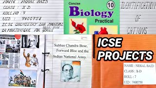 ICSE CLASS 10 Boards Projects PDF for 2024 all subjects  ICSE Projects History Biology Geo etc [upl. by Erminna]