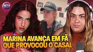 MARINA SENA JOGA ÁGUA EM FÃ QUE PERGUNTOU DE VIVI E JULIANO FLOSS [upl. by Swanhilda175]