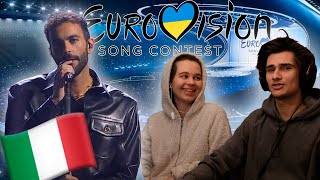 Norwegian amp Lithuanian React to  Rate Italy  Eurovision 2023 [upl. by Noemi]