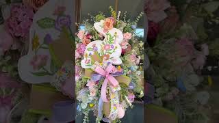 walmart pillow turned wreath attachment wreath easter [upl. by Eedyak487]