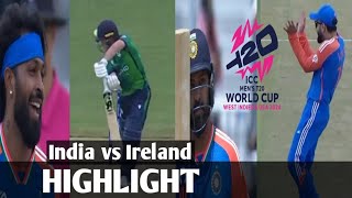 highlights india vs Ireland T20world cup matchindiavsirelandt20 [upl. by Ybrik]