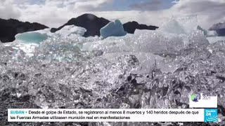 Con glaciares artificiales se busca paliar la escasez de agua en Chile [upl. by Cristal]