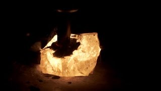 Quartz crystals EXPLODING with LIGHT Triboluminescence  Blackbody Radiation [upl. by Kelwin]