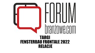 Fensterbau Frontale 2022  powitanie [upl. by Eahcim]