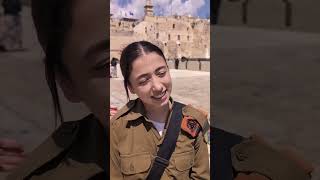 I asked an Israeli soldier What are you praying for at the Western Wall [upl. by Ttesil]