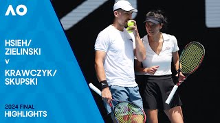 ZielinskiHsieh v SkupskiKrawczyk Highlights  Australian Open 2024 Final [upl. by Nirehtac]