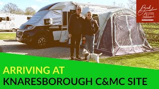 Arriving At Knaresborough Caravan And Motorhome Club Site [upl. by Adin]