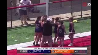 Jadyn Macher calls game in the WVSLA Div II Girls Lacrosse Championship [upl. by Knowles]