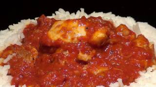 Pollo con tomate especiado y arroz basmati [upl. by Ahsinad]