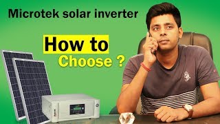 How to choose Microtek solar inverters Panels for your home  2019 [upl. by Beare756]