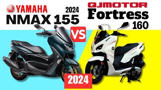 Yamaha NMAX vs QJ Motor Fortress 160  Side by Side Comparison  Specs amp Price  2024 [upl. by Akcirred738]