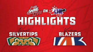 Everett Silvertips at Kamloops Blazers 1123  WHL Highlights 202425 [upl. by Gough]