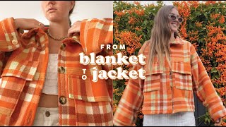 DIY  Blanket Jacket [upl. by Alrats247]