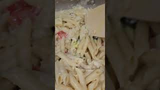 Chicken and Vegetable Penne Alfredo food asmr chickenalfredo cooking [upl. by Assenay]