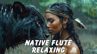 Rain Sounds amp Healing Flute Music  Native American Flute Music for Sleep Well Healing Meditation [upl. by Eanej]