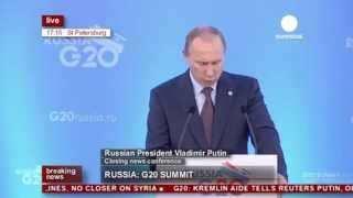 Putins speech at G20 closing press conference recorded live feed [upl. by Lorraine531]