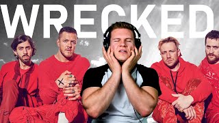 Imagine Dragons  Wrecked  Official Lyric Video  REACTION [upl. by Annauqahs]