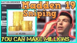 Madden 19 Sniping Filters  How to Make A Ton of Coins in MUT 19 [upl. by Cleland461]