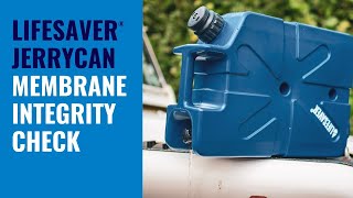 LifeSaver® Jerrycan  How To Perform Membrane Integrity Check [upl. by Cimbura29]