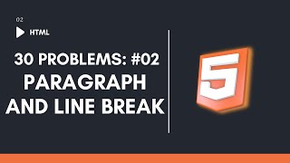 Paragraph and Line Break  HTML Interview Problems [upl. by Jemina]