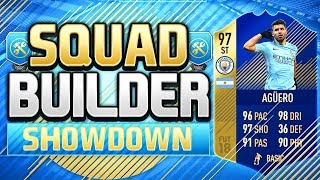 FIFA 18 SQUAD BUILDER SHOWDOWN TEAM OF THE SEASON AGUERO [upl. by Robert105]