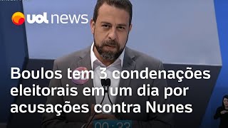 Boulos recebe 3 condenações eleitorais em um dia por posts com acusações contra Ricardo Nunes [upl. by Bathsheba]