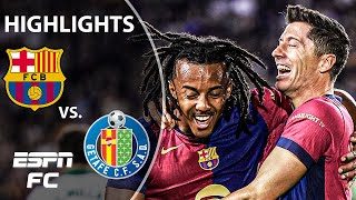 LEWY GOAL 😤 Barcelona vs Getafe  LALIGA Highlights  ESPN FC [upl. by Domph]