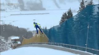 Manuel Poppinger Skiflug WM Kulm 2016 1505m ORF [upl. by Atinuaj]