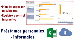 Plantilla  control de préstamos personales o informales [upl. by Gone]