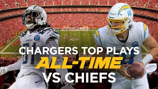 Chargers Top ALLTIME Plays vs Chiefs  LA Chargers [upl. by Henryson]