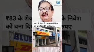 Blue Dart Share made Rs 1 Crore of Rs 1 Lac Investment shorts trending news viralvideo stocks [upl. by Alphonso]