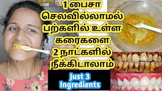 Teeth whitening at homeWhitening teeth home remediesHow to whiten teethமஞ்சள் பற்கள் வெள்ளையாக [upl. by Lashonda]