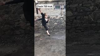 Check 720 Hook Kick 🔥 taekwondo martialarts 360kick bergush [upl. by Behka418]