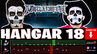 【MEGADETH】 Hangar 18  cover by Dotti Brothers  GUITARBASS LESSON [upl. by Naitsirc]