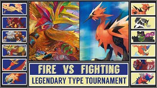 FIRE vs FIGHTING  Legendary Pokémon Type Tournament Battle 6 [upl. by Yenduhc]