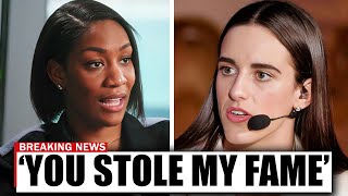 BREAKING A’ja Wilson CONFRONTS Caitlin Clark on Live TV [upl. by Joerg]