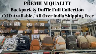 Premium Quality backpacks amp Duffle Bags  Wholesale available  Shipping Free  COD Available [upl. by Mehalek]